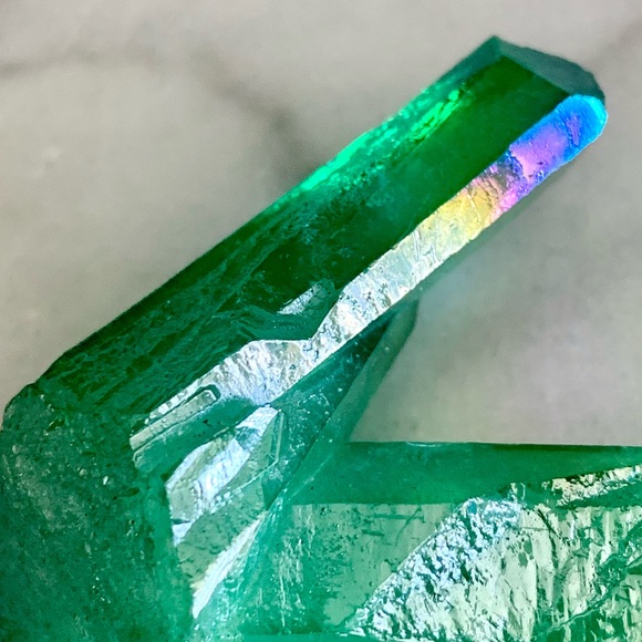 Aura Quartz Crystal Duo - Picture 7 of 14